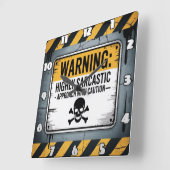 Waarschuwing: sarcastisch, voorzichtig aanpakken vierkante klok (Hoek)