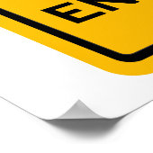 Waarschuwing Sasquatch, ga bij uw eigen risico in Poster (Hoek)