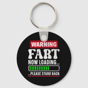 Waarschuwing Scheet Laden Ga Terug Grappige Gag Sleutelhanger