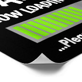 Waarschuwing scheet nu laden gelieve achteruit te  poster (Hoek)