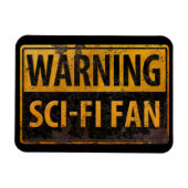 WAARSCHUWING SCI-FI FAN - waarschuwingssignaal voo Magneet (Horizontaal)