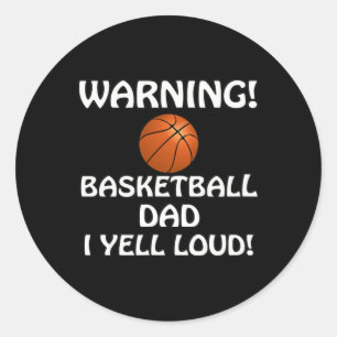 Waarschuwing! Skelet Dad Ik Schreeuw Hard! U Bent  Ronde Sticker