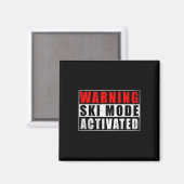 Waarschuwing Ski Modus Geactiveerd 1 Magneet (Voorkant / Achterkant)