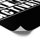 Waarschuwing Ski Modus Geactiveerd _1 Poster (Hoek)