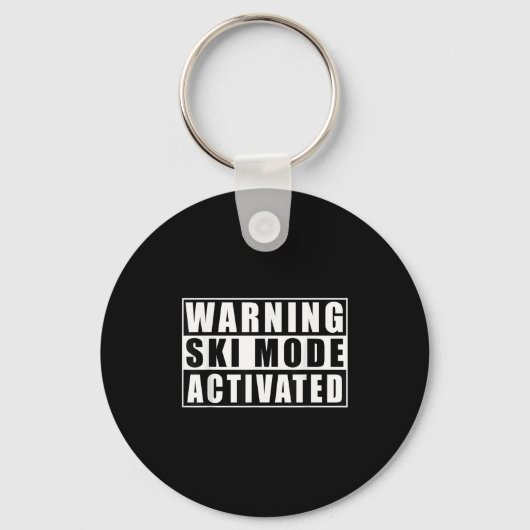 Waarschuwing Ski Modus Geactiveerd _1 Sleutelhanger (Voorkant)