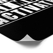 Waarschuwing Ski Modus Geactiveerd Poster (Hoek)