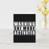 Waarschuwing skiemodus geactiveerd kaart (Gele Bloem)