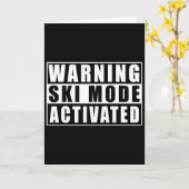 Waarschuwing Skimodus geactiveerd  Kaart (Gele Bloem)