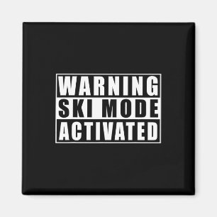 Waarschuwing Skimodus geactiveerd Magneet