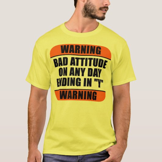 Waarschuwing - Slechte houding T-shirt (Voorkant)