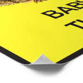 Waarschuwing Snapping Turtle Crossing Poster (Hoek)