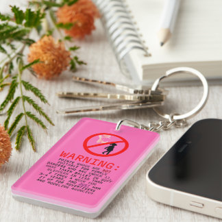 Waarschuwing snelroze, speciaal aangepast sleutelhanger