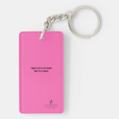 Waarschuwing snelroze, speciaal aangepast sleutelhanger (achterkant)