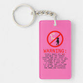 Waarschuwing snelroze, speciaal aangepast sleutelhanger (Voorkant)