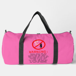 Waarschuwing snelroze tinten plunjezak