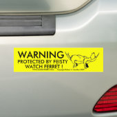 "WAARSCHUWING" Snoozer Bumpersticker (Op auto)