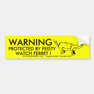 "WAARSCHUWING" Snoozer Bumpersticker