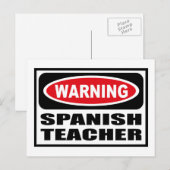 Waarschuwing SPAANSE Briefkaart (Voorkant / Achterkant)