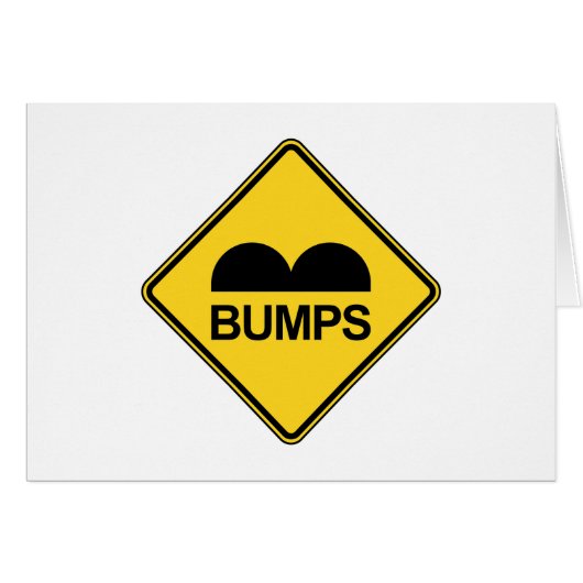 Waarschuwing Speed Bumps Grappige verkeersbord Kaa (Voorkant Horizontaal)