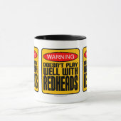 Waarschuwing: speelt niet goed met Redheadkosten Mok (Midden)