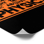 Waarschuwing spontaan beginnen praten over natuurk poster (Hoek)