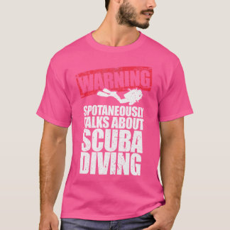 Waarschuwing spreekt spontaan over duiken t-shirt