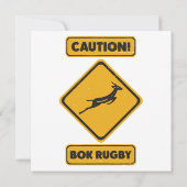 Waarschuwing - Springbokken Kruisen Kaart (Achterkant)
