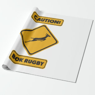 Waarschuwing - Springbokken Oversteken Cadeaupapier