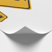 Waarschuwing - Springbokken Oversteken Cadeaupapier (Hoek)