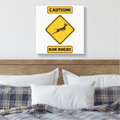 Waarschuwing - Springbokken Oversteken Canvas Afdruk (Insitu (Slaapkamer))