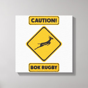 Waarschuwing - Springbokken Oversteken Canvas Afdruk