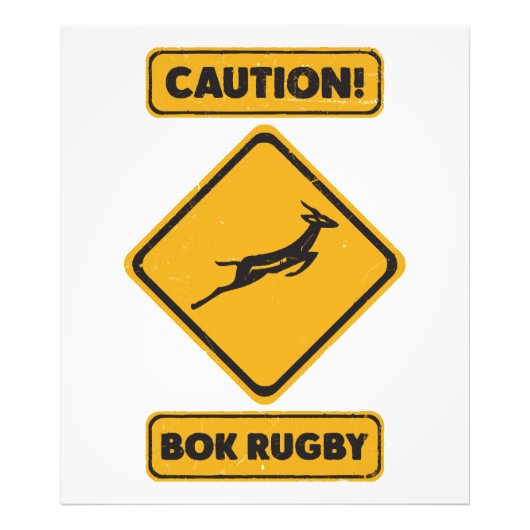 Waarschuwing - Springbokken Oversteken Foto Afdruk (Voorkant)