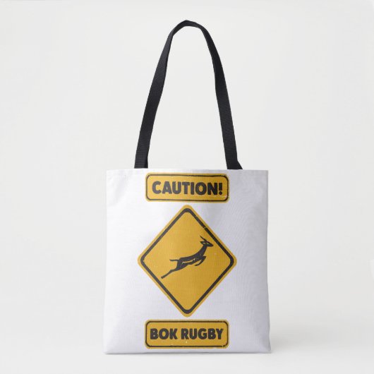 Waarschuwing - Springbokken Oversteken Tote Bag (Voorkant)