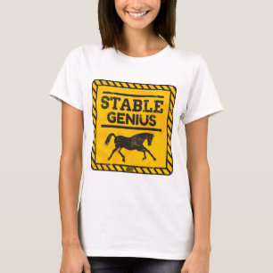 Waarschuwing Stable Genius Tweet Trump Politics T-shirt