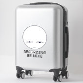 WAARSCHUWING STICKER (Koffer)