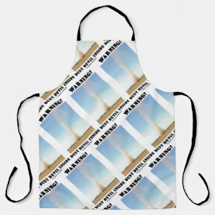 Waarschuwing! Stofduivel in meteorologie Humor Schort