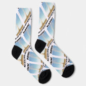 Waarschuwing! Stofduivel in meteorologie Humor Sokken (Rechts)