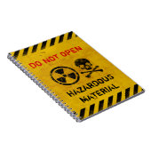 Waarschuwing  stralingsgebied notitieboek (Rechterzijde)