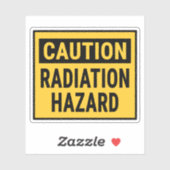 Waarschuwing Stralingsgevaar Sticker (Vel)