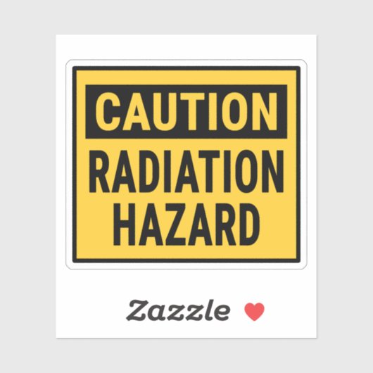 Waarschuwing Stralingsgevaar Sticker (Vel)