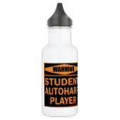 Waarschuwing! Student Autoharp Player! Waterfles (Links)