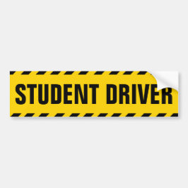 Waarschuwing Student Driver Bumpersticker