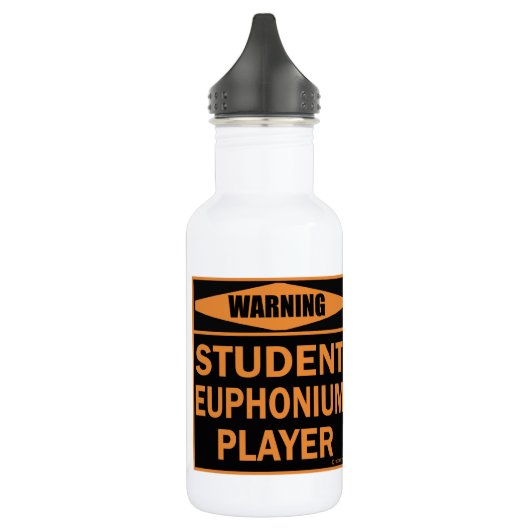 Waarschuwing! Student Euphonium Player. Waterfles (Links)