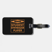 Waarschuwing! Student Synthesizer Player! Bagagelabel (Achterkant horizontaal)