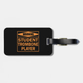 Waarschuwing! Student Trombone Player. Bagagelabel (Achterkant horizontaal)