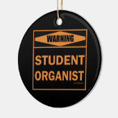 Waarschuwing! Studentenorganisme! Keramisch Ornament (Links)