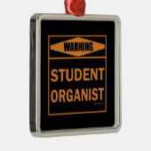 Waarschuwing! Studentenorganisme! Metalen Ornament (Rechts)