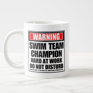 Waarschuwing SWM Team Champion hard op het werk Grote Koffiekop