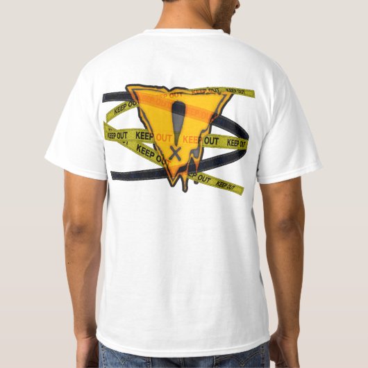 Waarschuwing T-shirt (Achterkant)