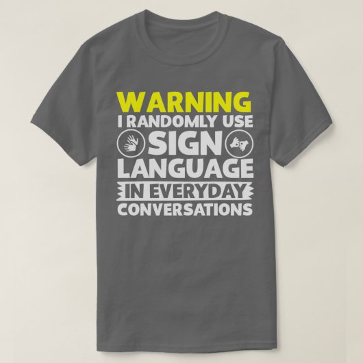 Waarschuwing T-shirt (Design voorkant)
